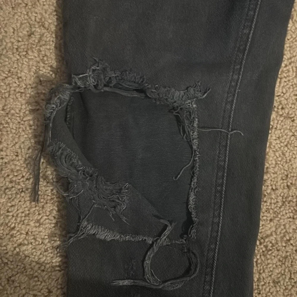 One Teaspoon One Awesome Baggies destroyed faded black denim jeans - Picture 5 of 8